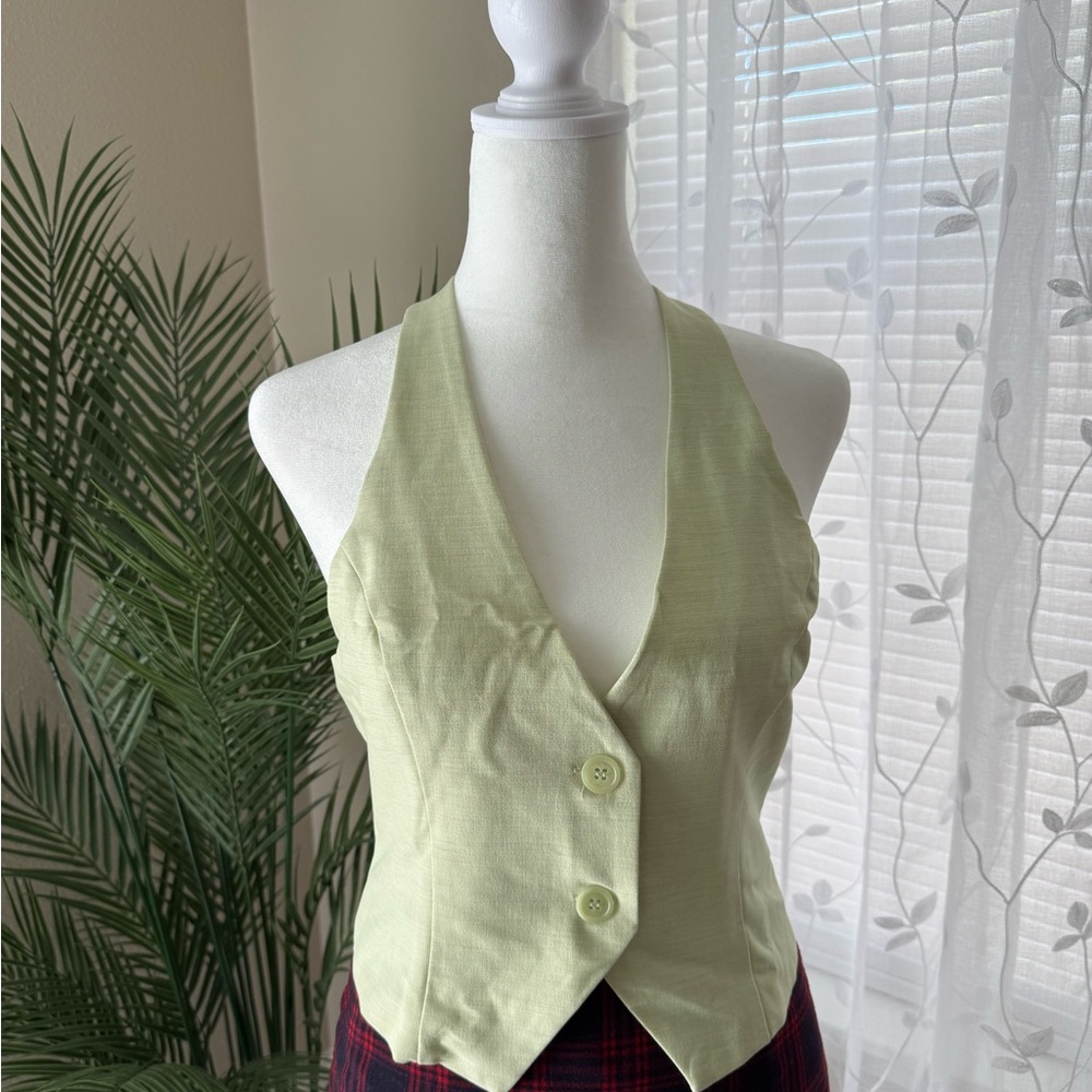 Forever 21 Light Green Halter Blouse